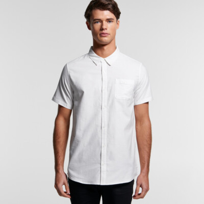 AS Colour Mens Oxford Short Sleeve Shirt Thumbnail